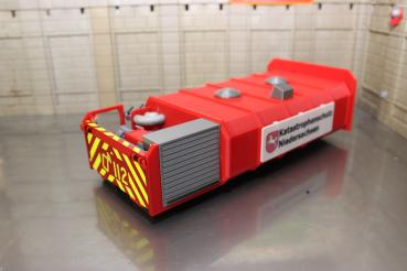 Roll-off container for firefighting water