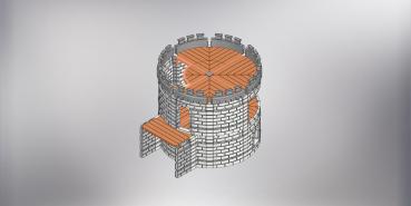 Tür Element (Links) für Ø360 Turm