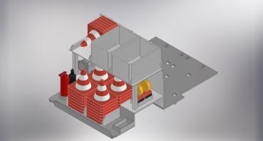 Modul Absperrmaterial MZF