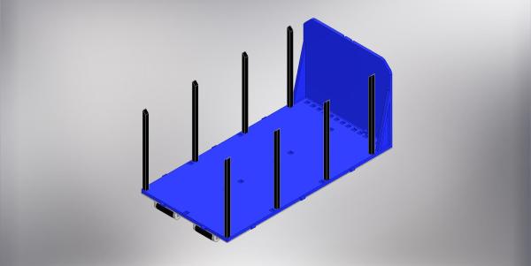 Wood roll-off container