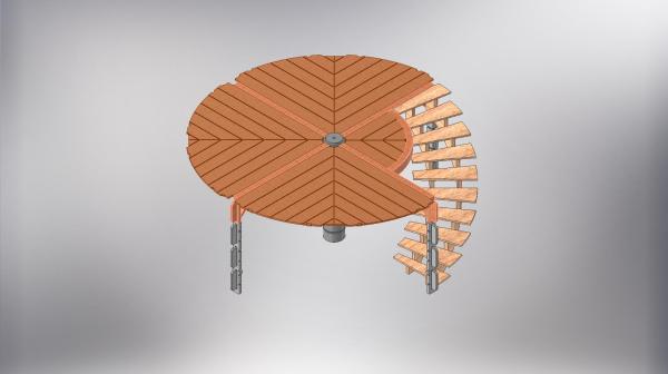 Floor set with stairs