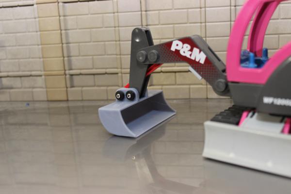 Excavator bucket for mini excavators