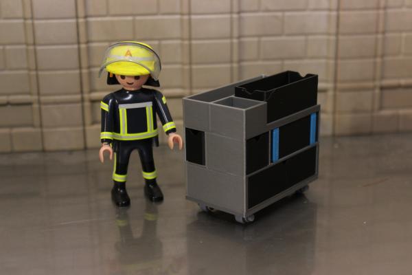 Rollwagen Kettensäge