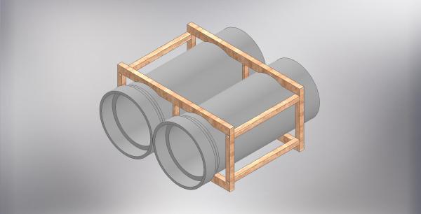 Pipe transport rack