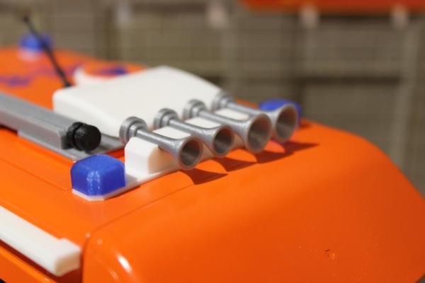 Signalbalken schmal mit Horn