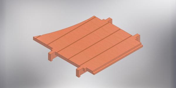 Floor outlet (left) for Ø360 tower