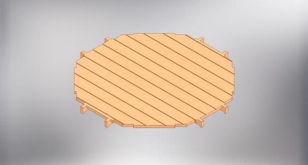 Wooden Floor for octagonal Tower